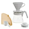 hario v60 kahve demleme seti acik gri