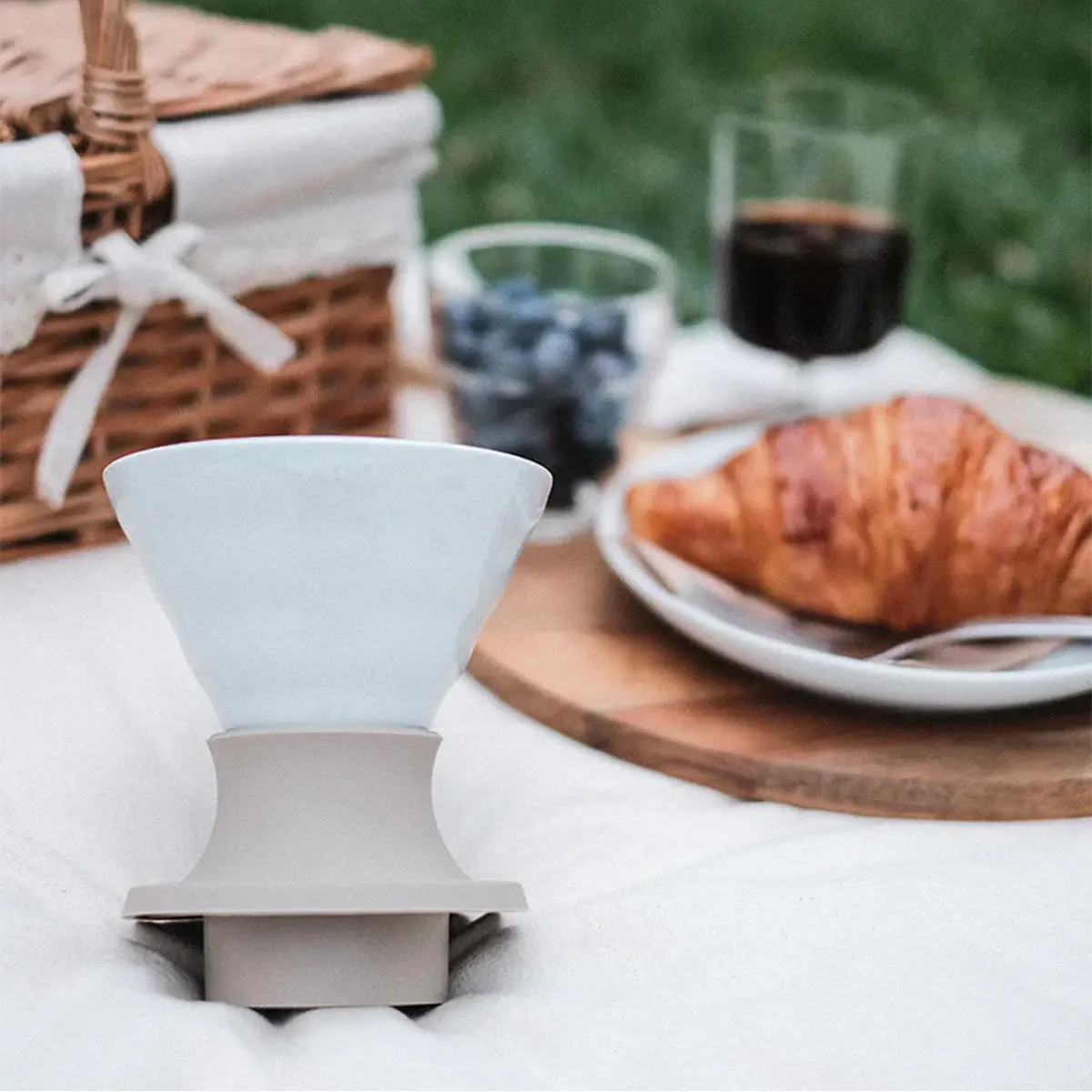 Hario V60 Immersion seramik Dripper SWITCH beyaz