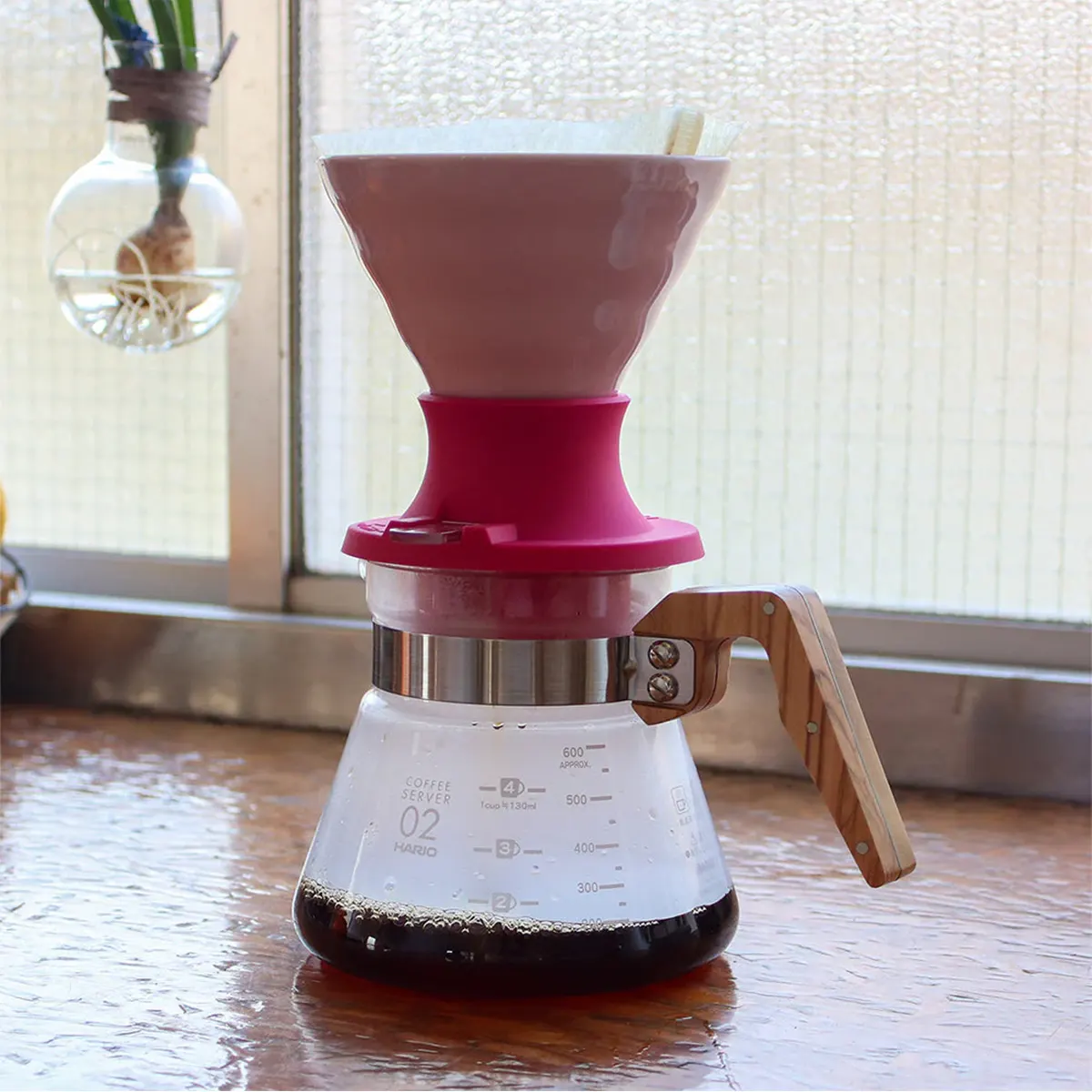 Hario V60 Immersion seramik Dripper SWITCH pembe