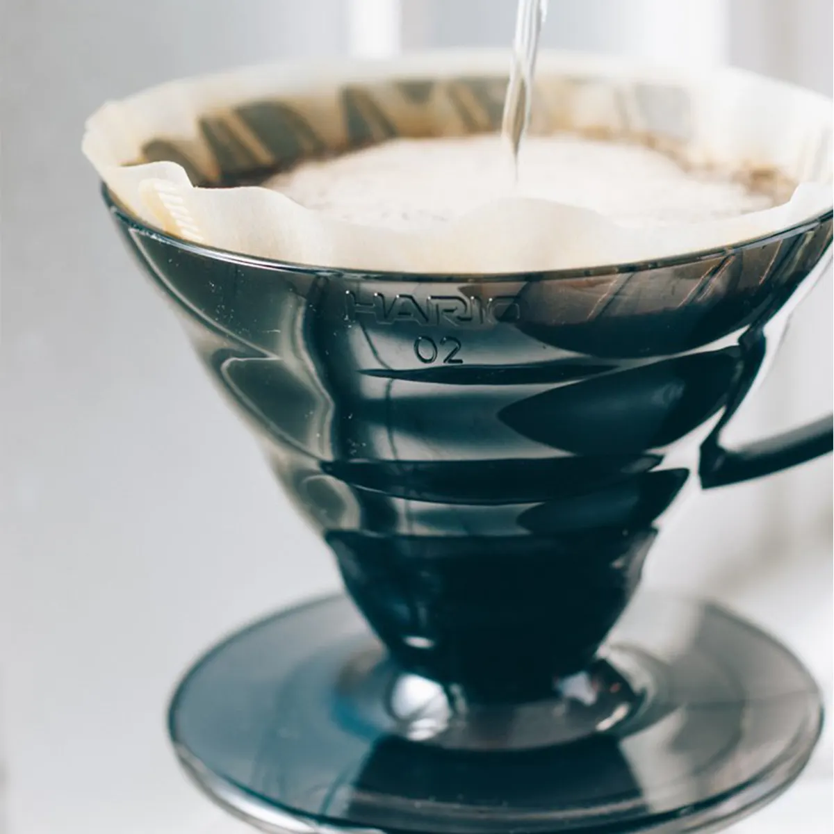 Siyah Şeffaf Dripper 40’lı Filtre Kağıdı Seti