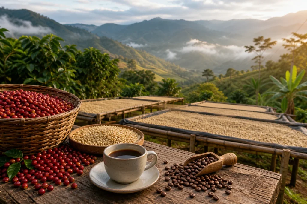 Yıkanmış Colombia Kahvesi Nedir? Tat Profili ve İşleme Rehberi