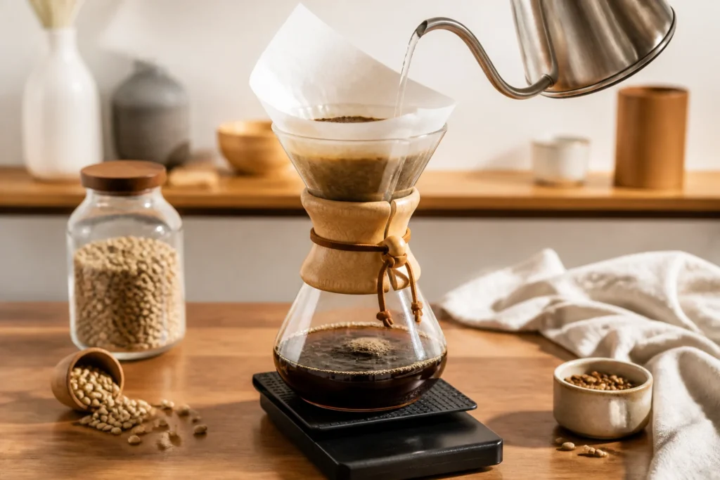 Chemex Nedir, Nasıl Kullanılır? Filtre ve Demleme Rehberi