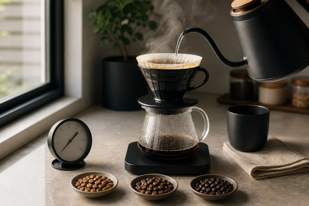 V60 için Doğru Su Sıcaklığı Kaç Derece? Pratik Ayar Rehberi