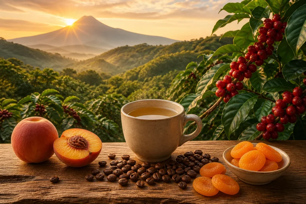 El Salvador Finca La Joya: Şeftali ve Kayısı Notaları
