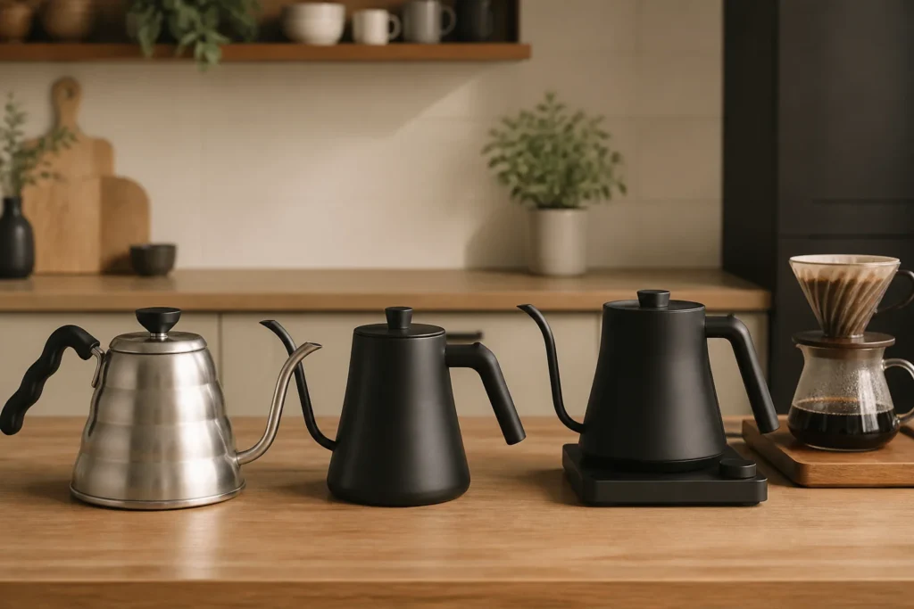 Kahve Kettle Seçimi: Goose Neck mi, Sıcaklık Ayarlı mı?