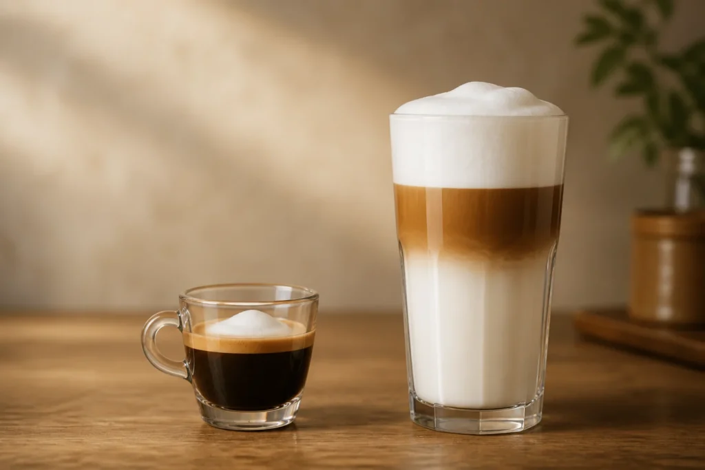 Espresso Macchiato ile Latte Macchiato Farkı