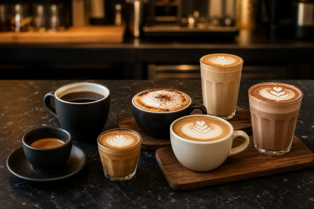 Espresso bazlı kahve çeşitleri